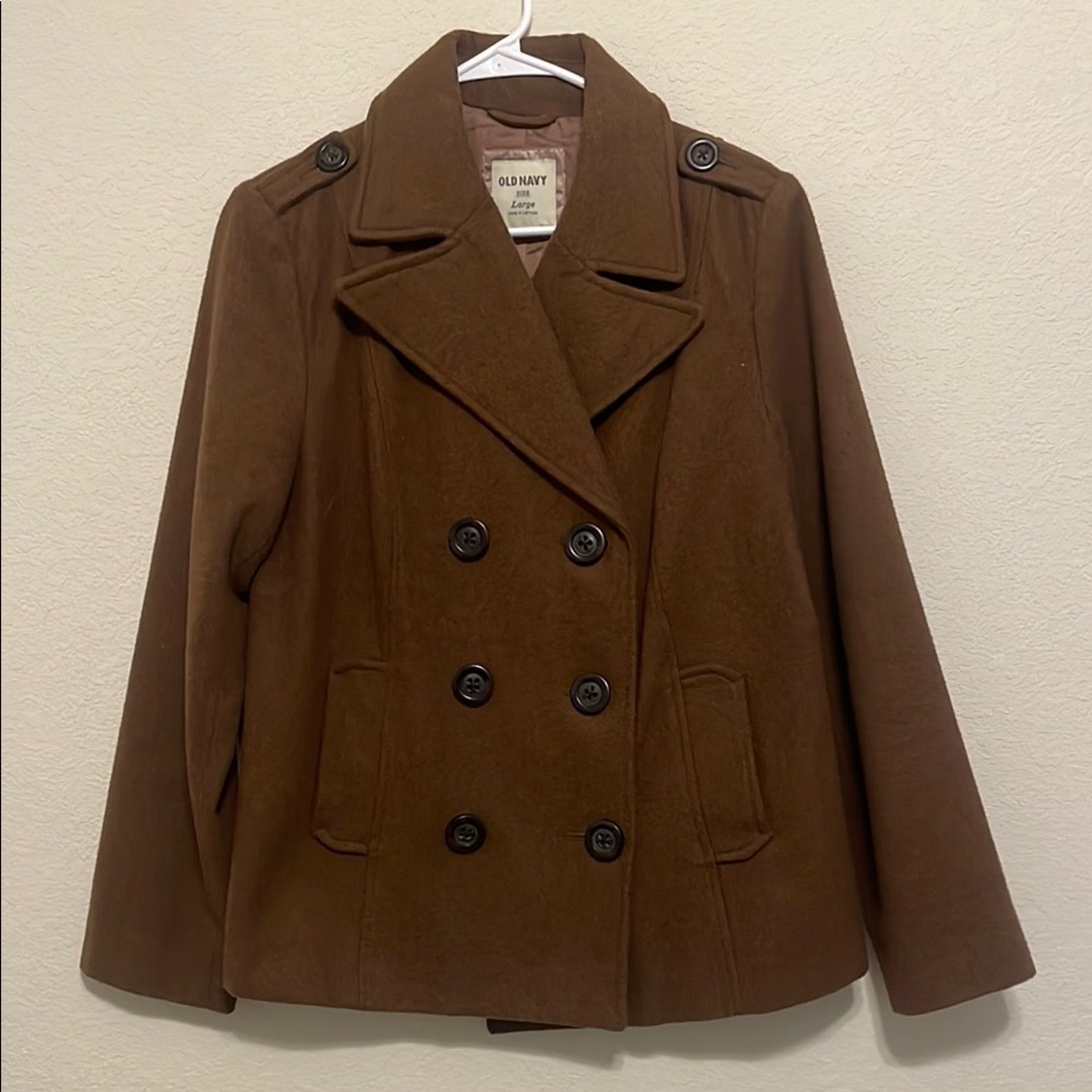 Old Navy Women's Brown Peacoat